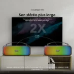 Oraimo Boom Haut-parleur Sans Fil Portatif d'effets de Lumière Dynamiques de Basses Massives de Son Puissant - Image 4