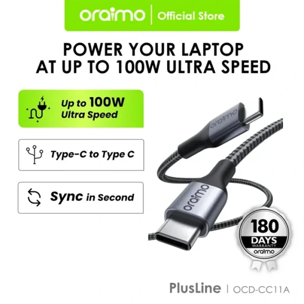 oraimo PlusLine Câble 2M 3A