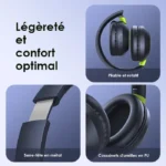 oraimo BoomPop2S Écouteurs supra-auriculaires sans fil ENC OHP-610S - Image 9