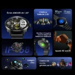 oraimo Watch 5R Pro AMOLED 1,43 Montre intelligente IP68 à interface flottante 2.5D