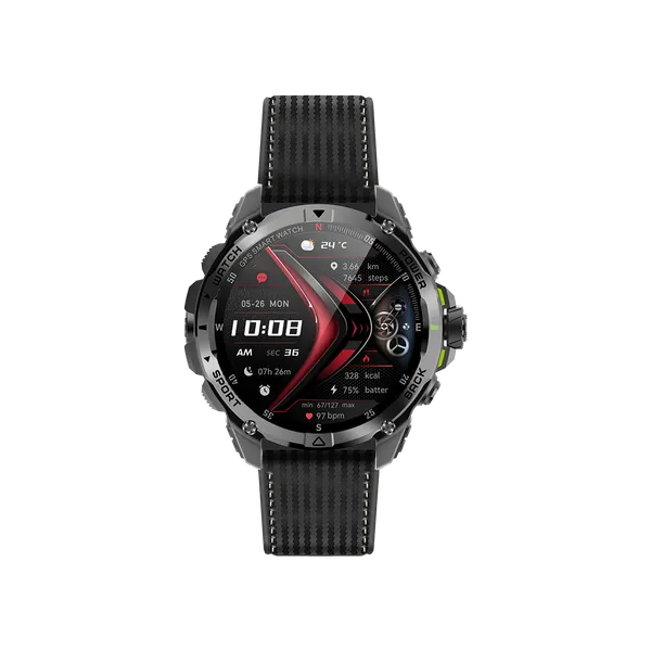 oraimo Watch GT Montre connectée GPS AMOLED 3ATM 1,43 avec deux bracelets interchangeables