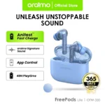 Oraimo TWS Earphone Bluetooth v5.3 Freepods Lite OTW-330 - Image 12