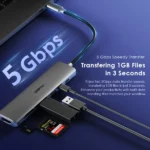 oraimo PowerTrans Hub USB-C 7 en 1 Adaptateur multifonctionnel Station d'accueil