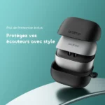 oraimo SpaceBuds Air+ Écouteurs True Wireless avec Finition Métallique et Résistance IPX4