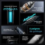 oraimo SmartClipper Pro Max Tondeuse à cheveux professionnelle - Image 4