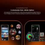 oraimo Watch GT Montre connectée GPS AMOLED 3ATM 1,43 avec deux bracelets interchangeables